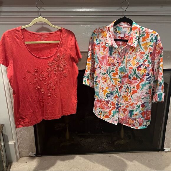 Chico’s shirt set size large - Picture 1 of 7